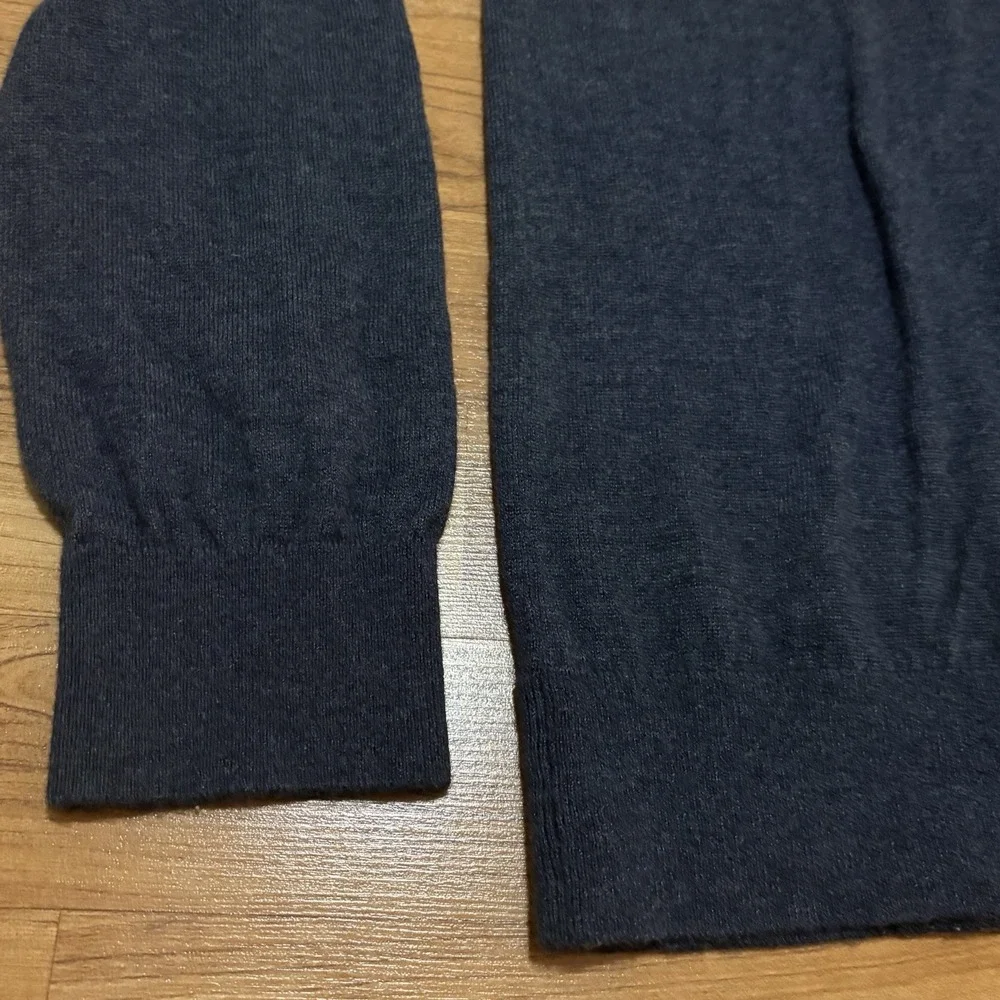 Theory Sweater Mens Large Navy Blue Wool Blend Pullover